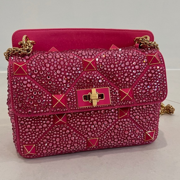 Valentino | Bags | Valentino Sparkling Rhinestone Bag Bright  Valentino Sparkling Rhinestone Bag – Bright Pink
